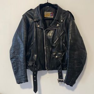Schott Perfecto Double Leather Riders Jacket Size 44